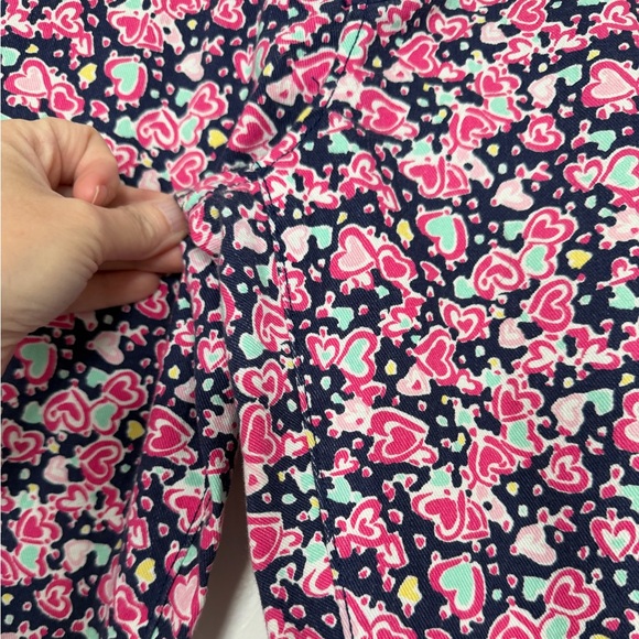 Lilly Pulitzer worth skinny mini pants size 10 navy candy hearts - Picture 5 of 9